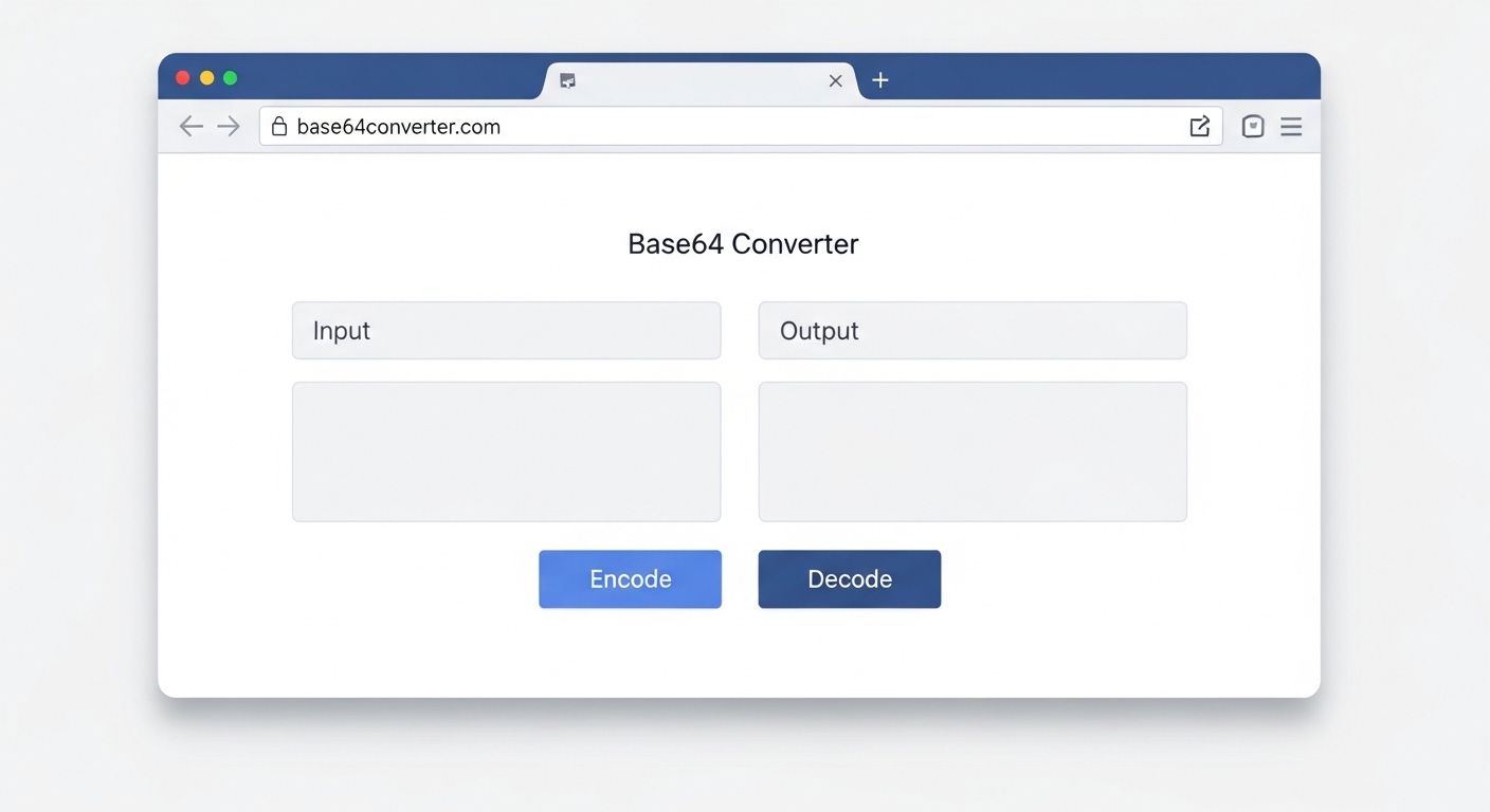 Screenshot of Base64 Converter Tool