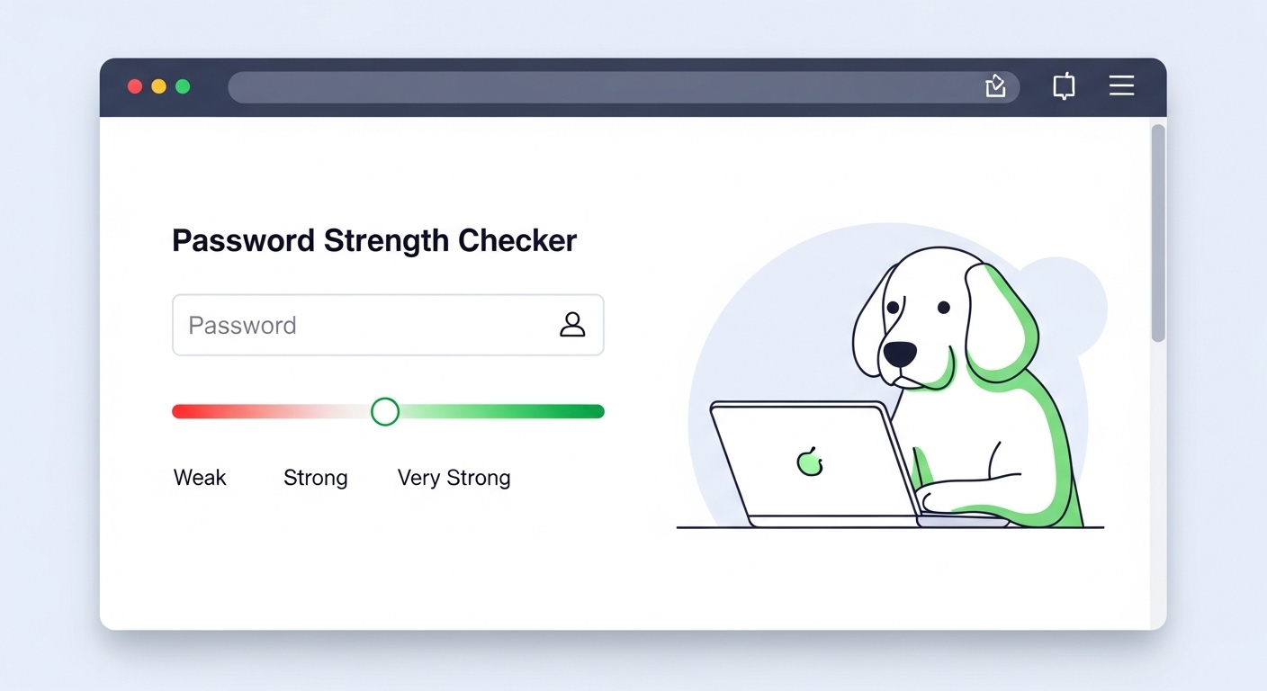 Screenshot of Password Strength Checker Tool