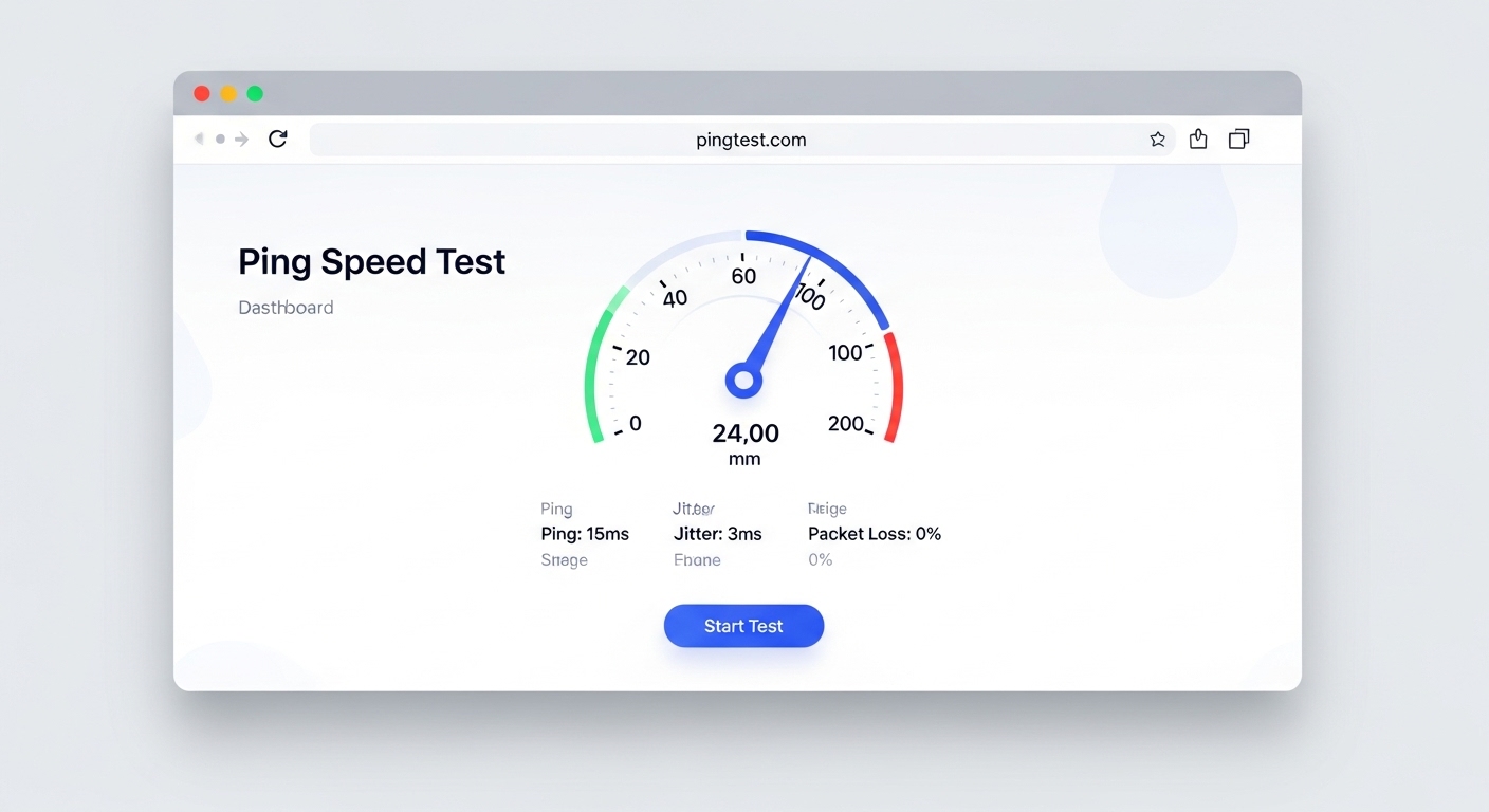 Screenshot of Ping Speed Test Tool